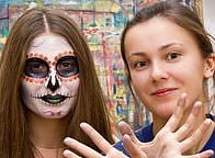 Sugar Skull - warsztaty charakteryzacji z Agnieszką Wojciechowską. Fot. Anita Kot