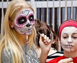 Sugar Skull - warsztaty charakteryzacji z Agnieszką Wojciechowską. Fot. Anita Kot