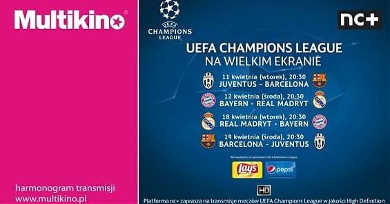 Wygraj bilety do Multikina na Ligę Mistrzów UEFA z Warszawską Szkołą Reklamy