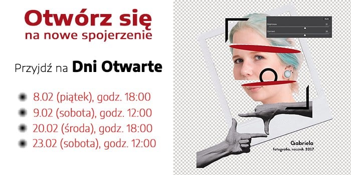 Otwórz się na nowe spojrzenie - Dni Otwarte Warszawskiej Szkoły Reklamy w lutym 2019 r.