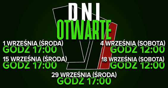 Ostatni dzwonek! Wrześniowe dni otwarte WSR & WSBMiR - 1, 15 IX (środy) oraz 4, 18 IX (soboty)