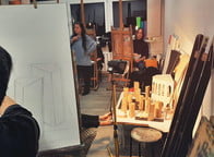 Zajęcia z rysunku w WSR - XII 2025 r. - fot. Grzegorz Rusinek