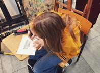 Zajęcia z rysunku w WSR - XII 2025 r. - fot. Grzegorz Rusinek