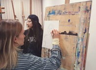 Zdjęcia z warsztatów rysunkowych u Aleksandra Konarzewskiego I 2026 r. - fot. Grzegorz Rusinek