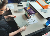 Warsztaty z tworzenia linorytu - III 2026 r. - fot. Grzegorz Rusinek